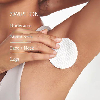 Ingrown Hair Pads for Face & Body, 12% AHA BHA Exfoliating Wipes